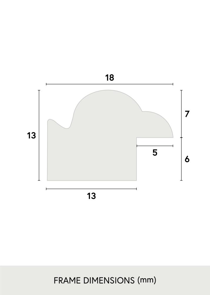 Rama Line Czarny 15x15 cm