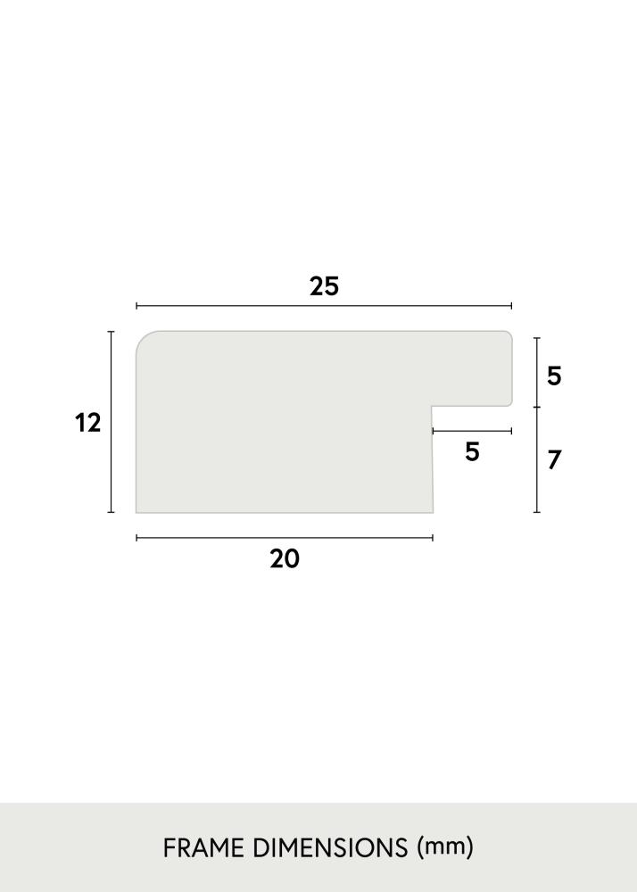 Rama Trendline Szkło akrylowe Czarny 30x90 cm