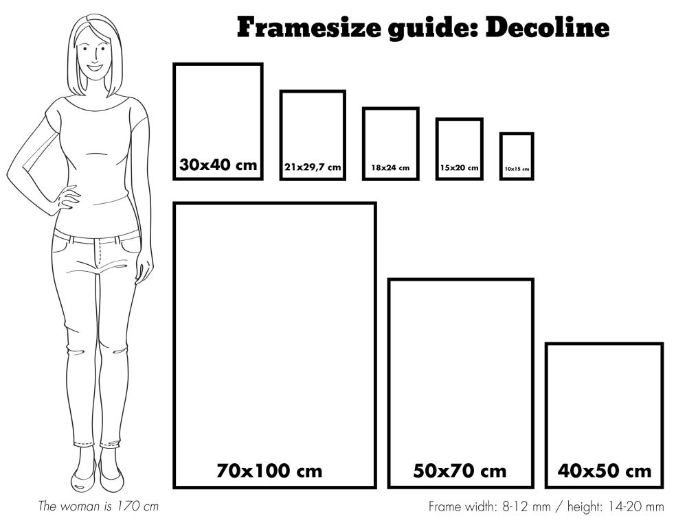 Rama Decoline Srebrny 30x91 cm