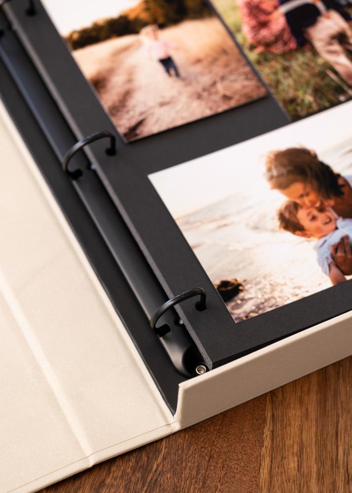 KAILA OUR WEDDING Creme - Coffee Table Photo Album (60 Czarne Strony)