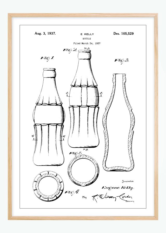 Rysunek patentowy - Coca Cola Plakat