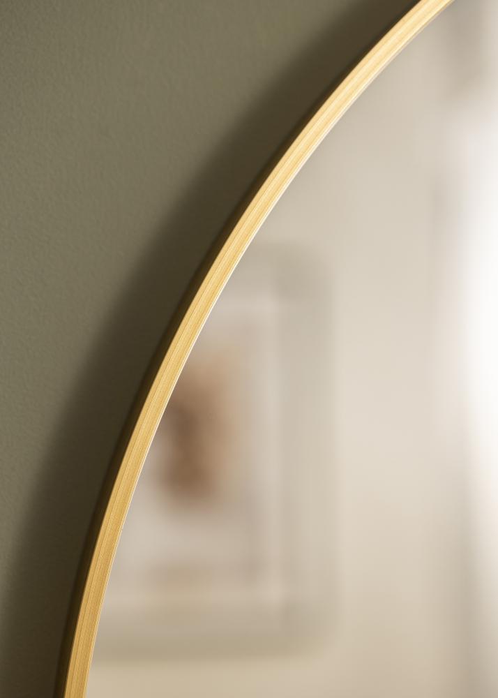 KAILA Okrągły Lustro Edge Gold 80 cm Ø