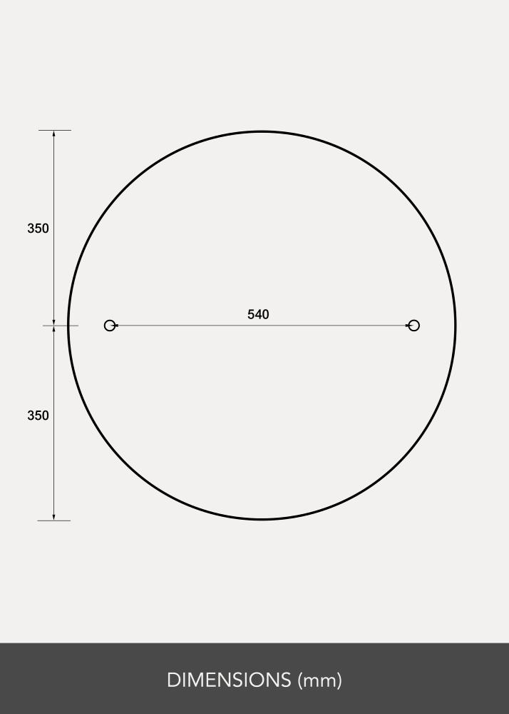 Lustro Clarity 70 cm Ø