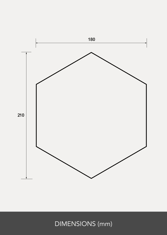 Lustro Zestaw Hexagon 18x21 cm - 5 szt.