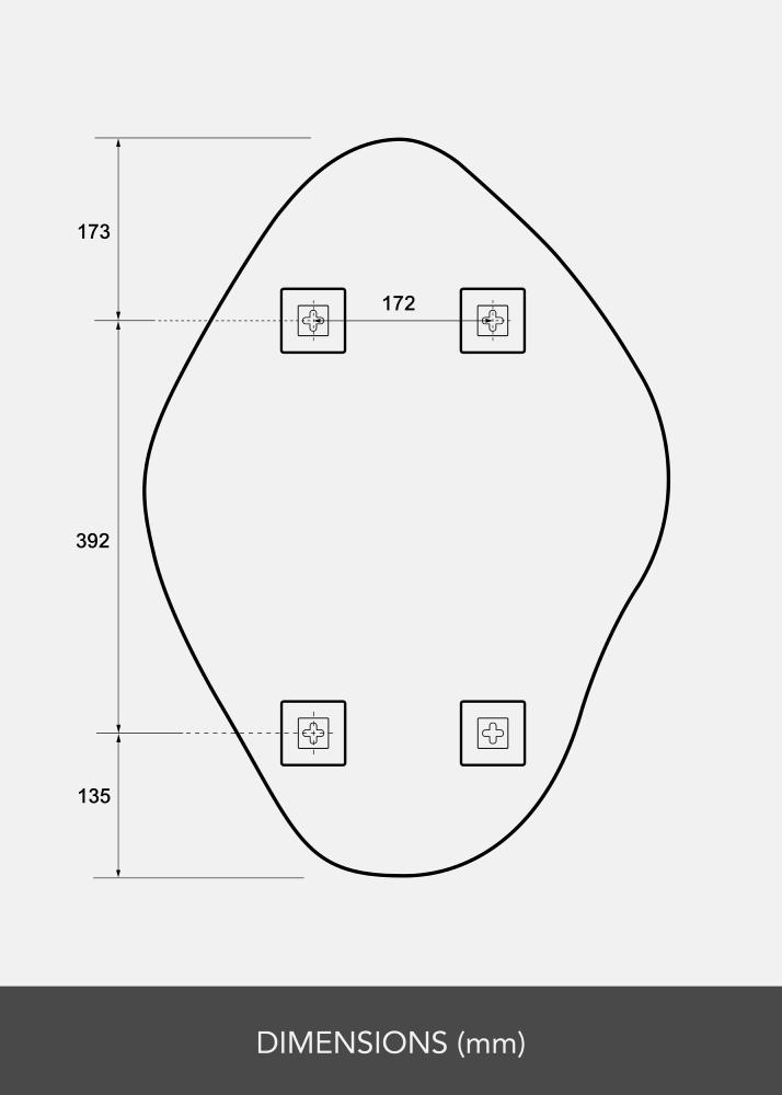 Lustro Biface 50x70 cm