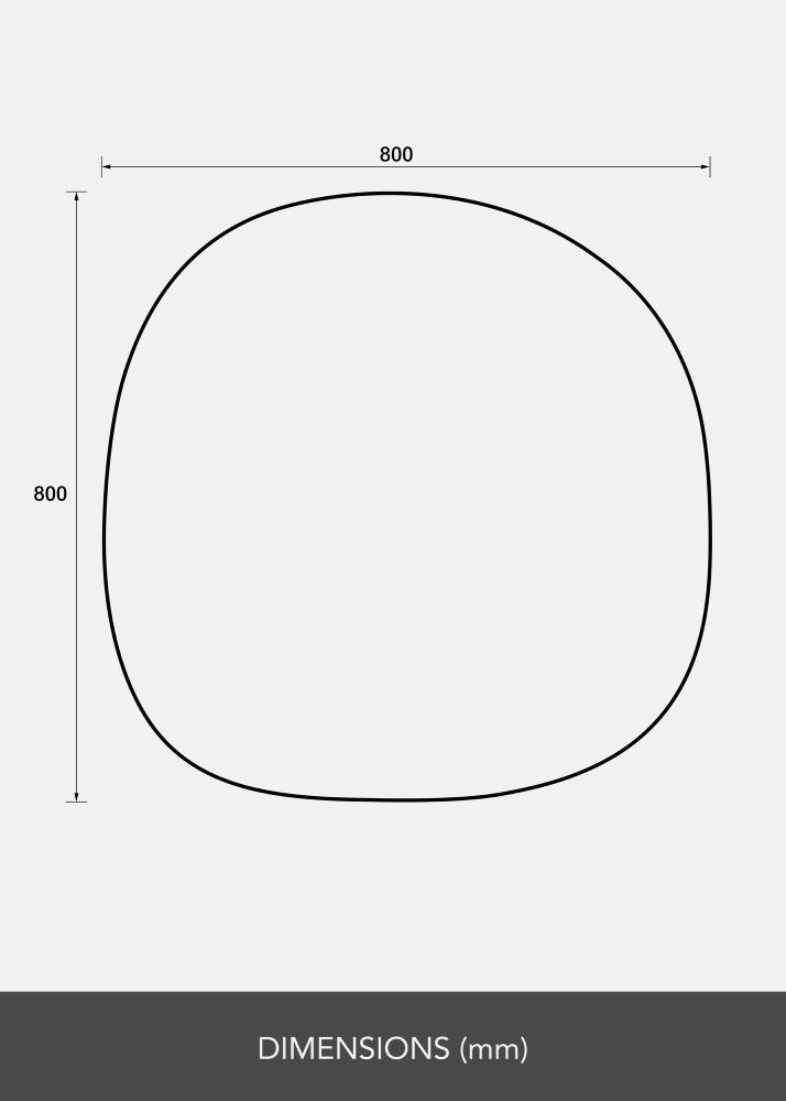 Lustro Roundy 80x80 cm