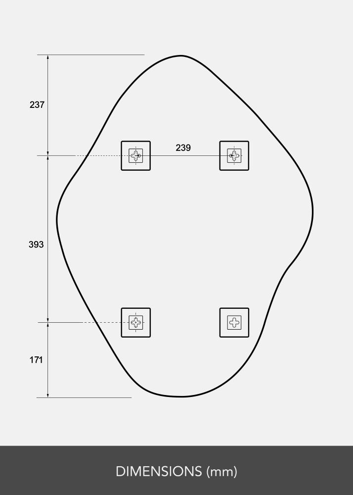 Lustro Biface 60x80 cm