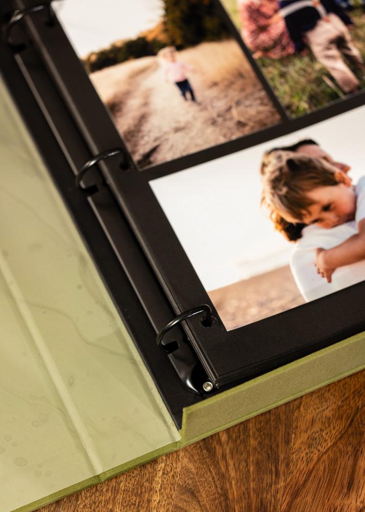 KAILA XOXO Olive - Coffee Table Photo Album (60 Czarne Strony / 30 arkuszy)