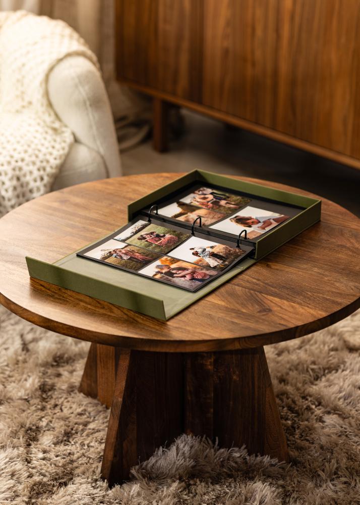 KAILA XOXO Olive - Coffee Table Photo Album (60 Czarne Strony / 30 arkuszy)