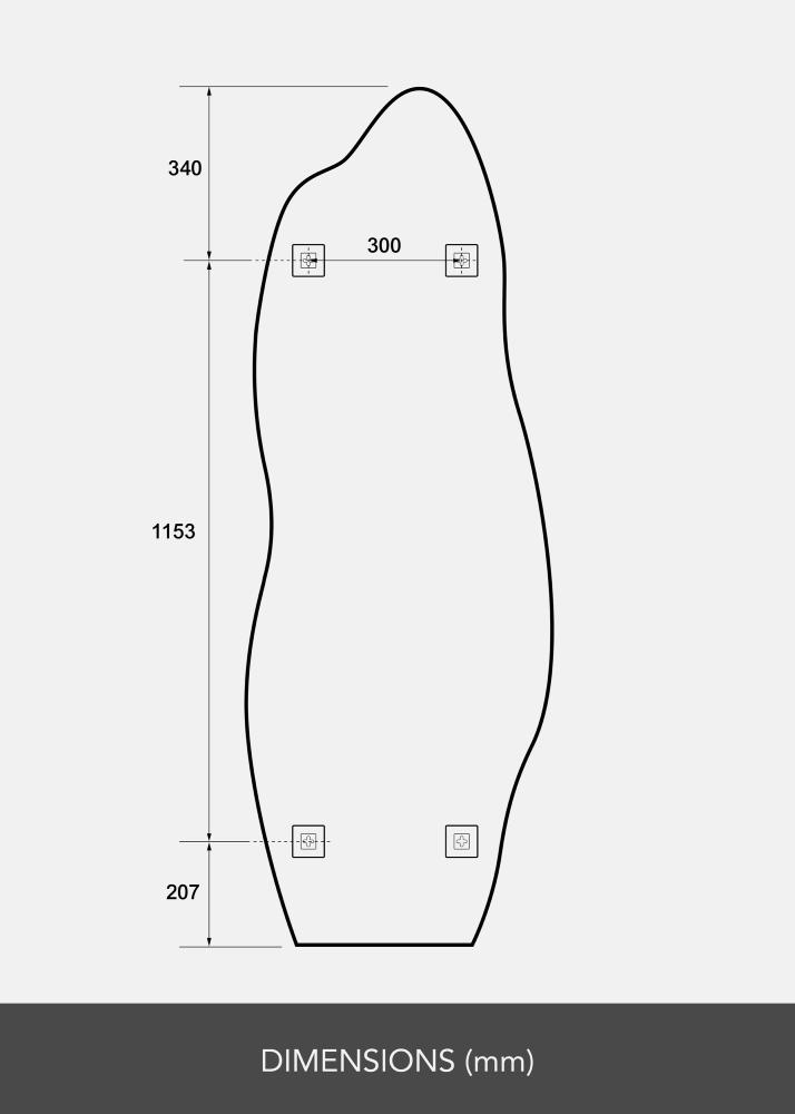 Lustro Echo 60x170 cm