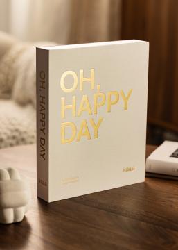 KAILA OH HAPPY DAY Creme - Coffee Table Photo Album (60 Czarne stron)