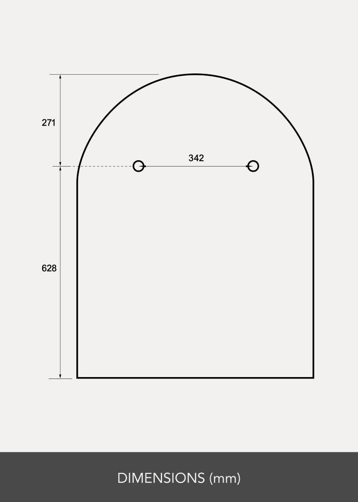 Lustro Domed LED 70x90 cm