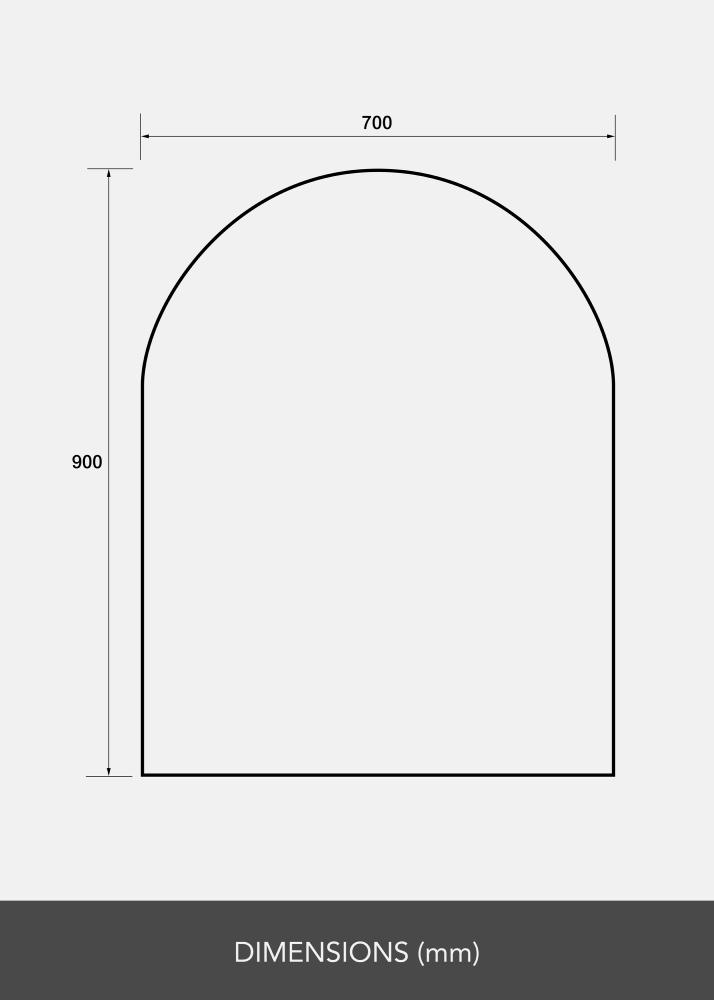 Lustro Domed LED 70x90 cm