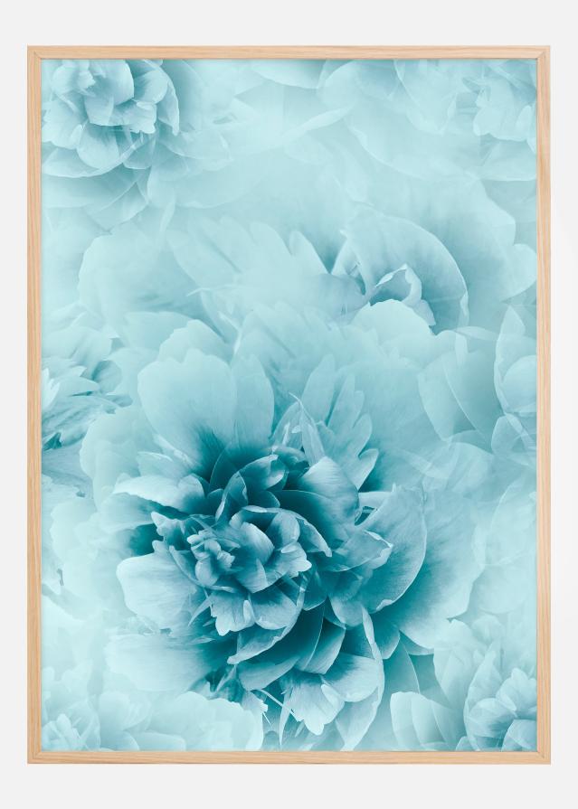 Turquoise flowers Plakat