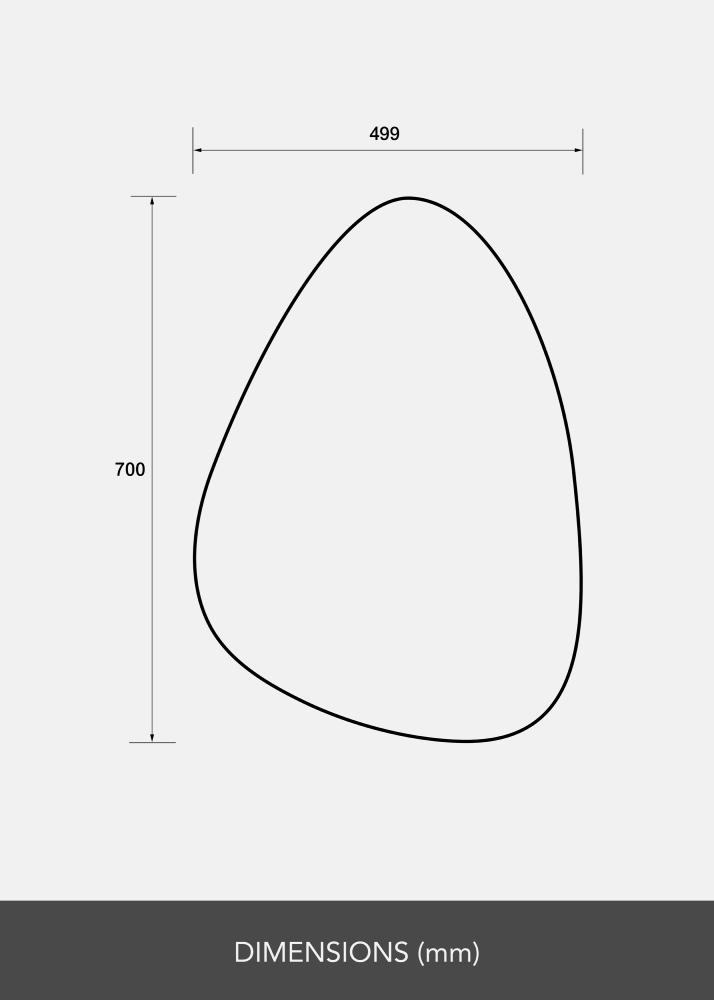 Lustro Egg 50x70 cm