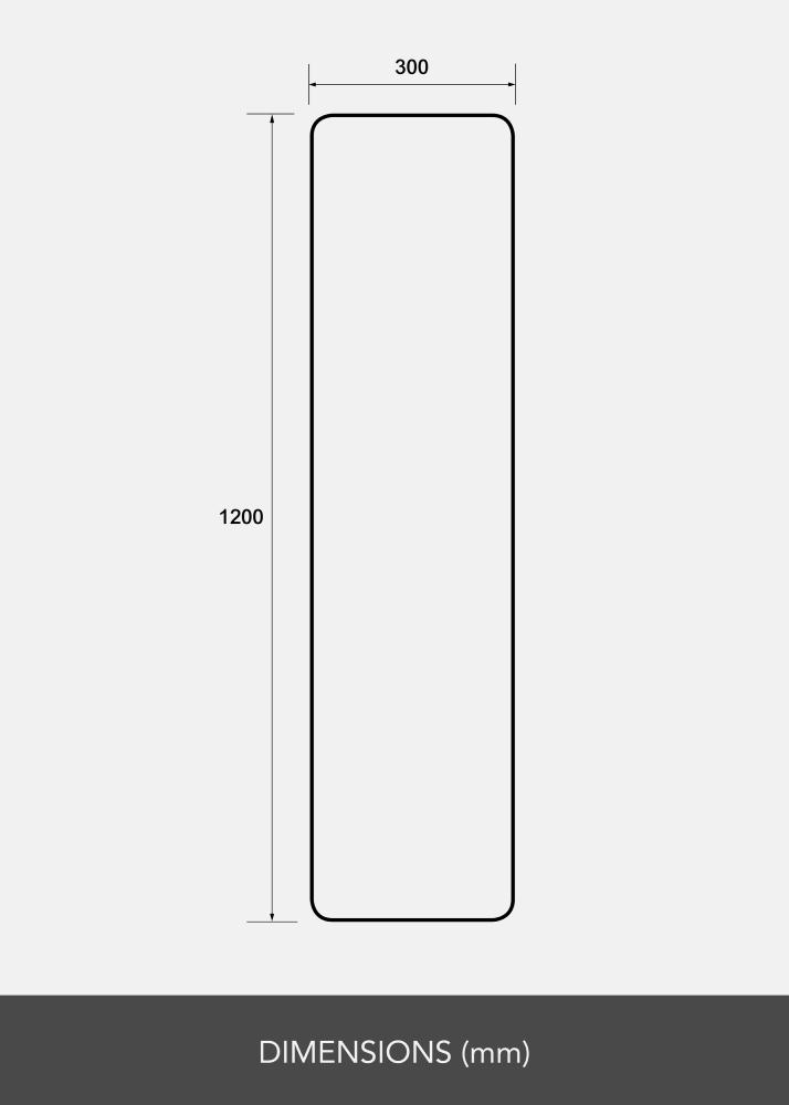 Lustro Rectangle L 30x120 cm