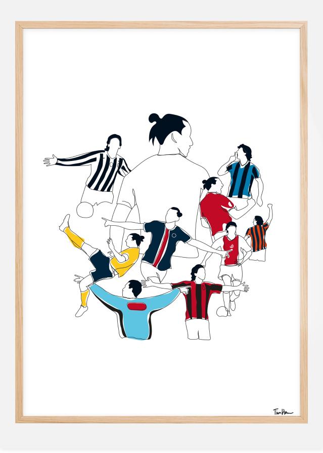 History Of Zlatan Colours Plakat