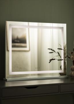 KAILA Lustro do makijażu Vanity LED Biały 80x65 cm