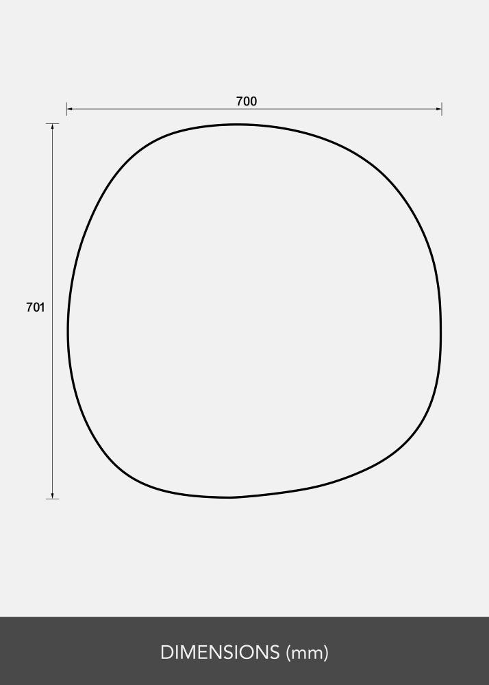 Lustro Roundy II 70x70 cm