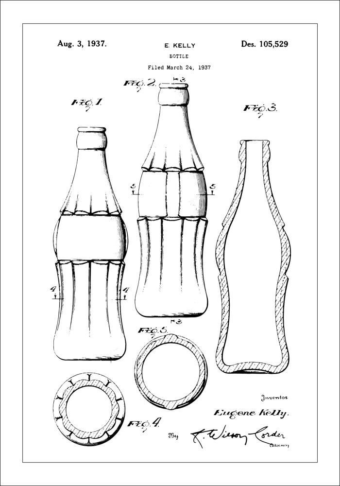 Rysunek patentowy - Coca Cola Plakat