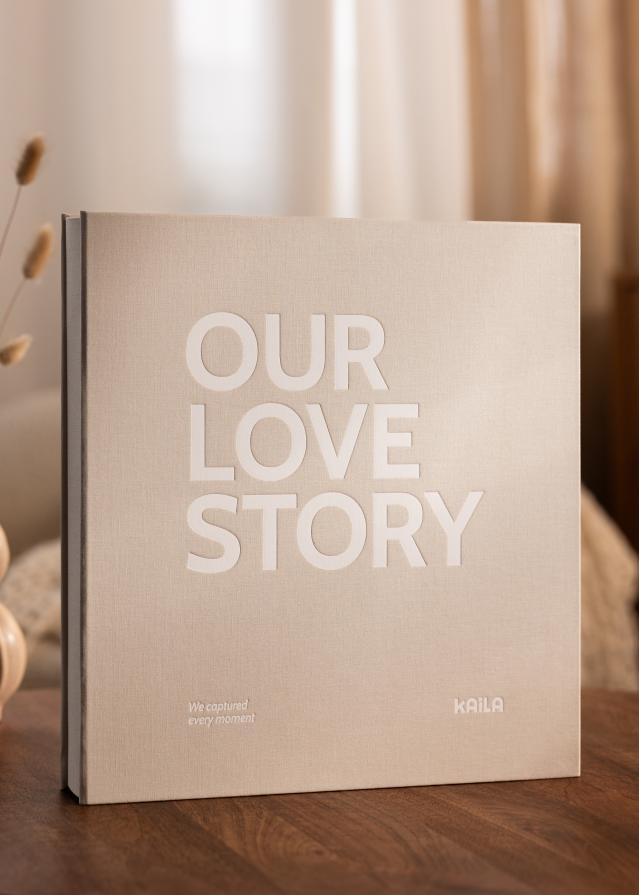 KAILA Album na zdjęcia OUR LOVE STORY Kremowy - 600 zdjęć w formacie 10x15 cm