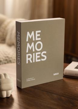 KAILA MEMORIES Grey/White - Coffee Table Photo Album (60 Czarne Strony)