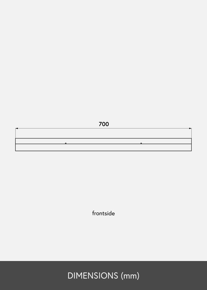 Półka na obraz Biały 70 cm