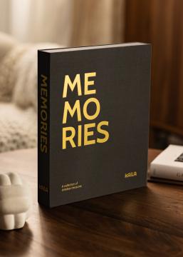 KAILA MEMORIES Black - Coffee Table Photo Album (60 Czarne Strony / 30 arkuszy)